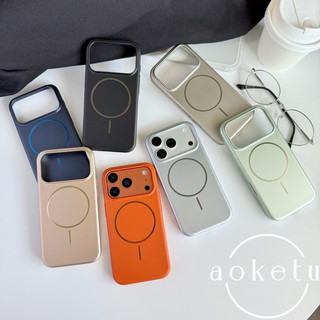 Kim loại tiên tiến siêu mỏng mờ Star Universe Orange thích hợp cho vỏ điện thoại iPhone 17 Promax Vỏ bảo vệ từ tính Apple 16 Pro 15 / 14 / 13 Vỏ cứng PC tối giản