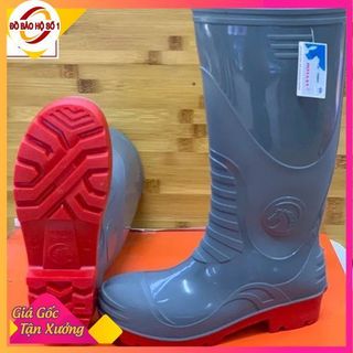 Ủng lao động MŨI ĐẾ THÉP HOA SAN size 39-43, Ủng bảo hộ chống va đập, ủng đi công trình