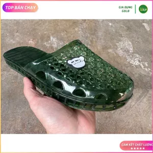 Sục nữ trong suốt đi mưa nắng dép nhựa đủ 3 màu đế dày 3cm team what giày búp bê cao su đẹp Cao Cấp