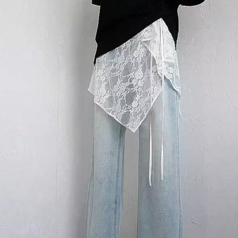 Váy ren Hobb Yin - Thiết kế quấn nhẹ, ngắn, nhiều lớp cổ điển dành cho nữ