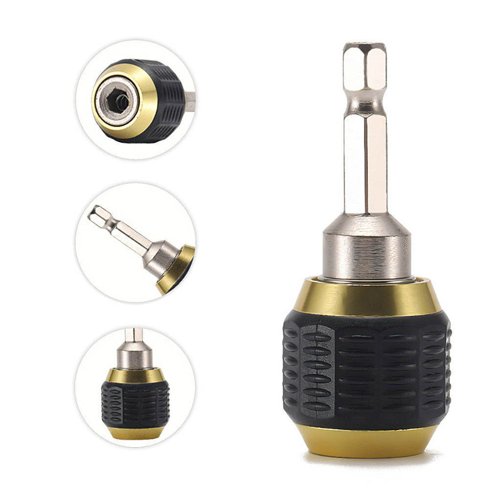【24H】Đầu Chuyển Đổi Mũi Khoan Lục Giác 60mm 1/4 Inch, Chất Liệu Thép Không Gỉ, Dùng Được Cho Mọi Máy Khoan, Độ Bền Cao,