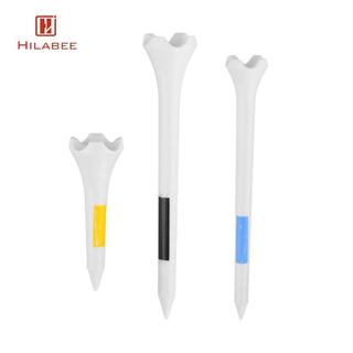 HILABEE Golf Tee Nhựa 30x - Ma Sát Thấp, Linh Hoạt, Không Thể Phá Vỡ Cho Golf Di Động