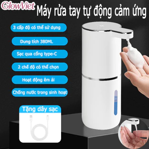 Máy rửa tay cảm biến tự động thông minh ,Tạo bọt,380ml,2 chế độ, 3 mức có thể chọn, áy phân phối xà phòng điện