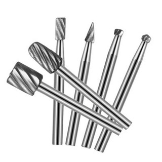 6 Chiếc Thép Vonfram Định Tuyến Bit Burr Dụng Cụ Xoay Dụng Cụ Khắc Xoay Dụng Cụ Phay Cắt Dụng Cụ Khắc Chế Biến Gỗ
