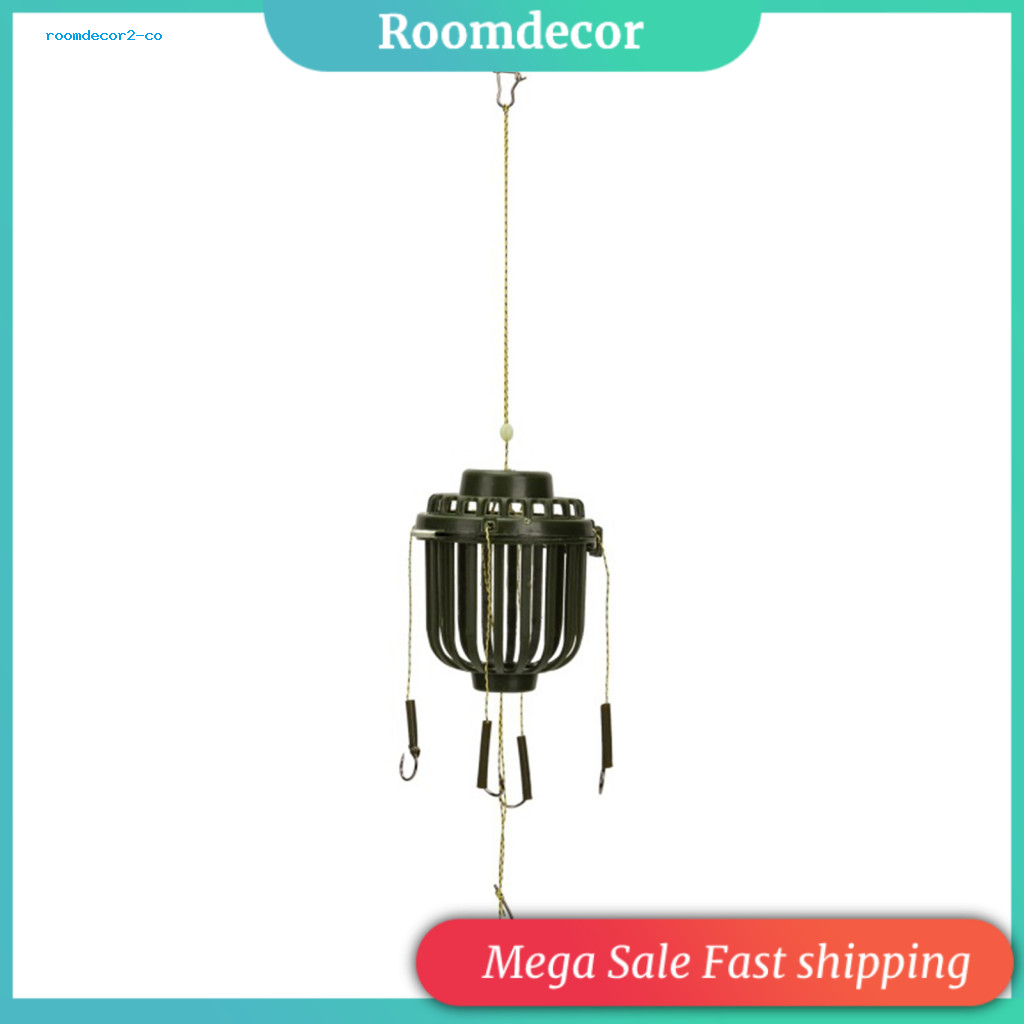 Móc câu cá di động chất liệu ABS với lồng mồi cá chép và chống rối dây - Phù hợp cho các chuyến câu cá và cắm trại