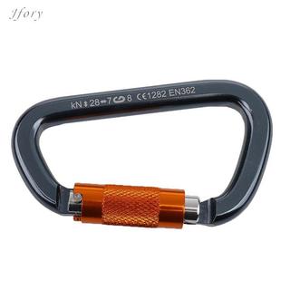 Karabiner hình D tự động khóa, phù hợp cho leo núi