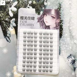 Cụm lông mi giả đơn sợi mềm mại thoải mái vẻ ngoài tự nhiên dành cho nữ biểu diễn sân khấu