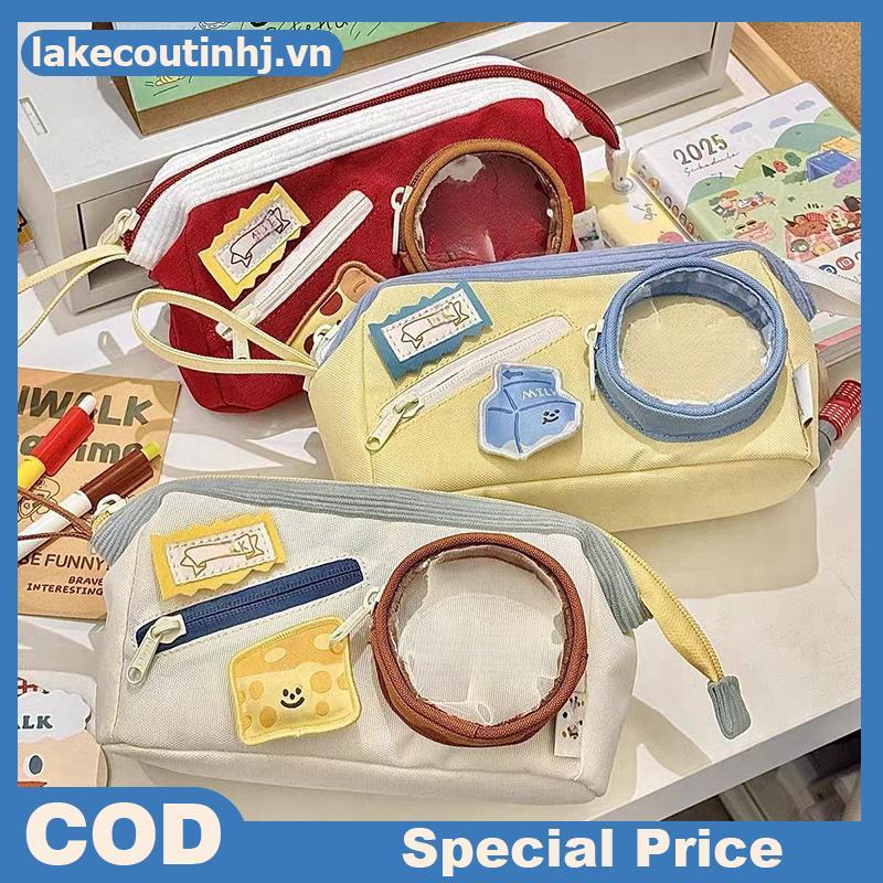 Lu Đáng Yêu Dung Tích Lớn Burger Hộp Đựng Bút Chì Nhiều Lớp Sinh Viên Phong Cách Nhật Bản Cao Thẩm Mỹ Giá Trị Đa Năng Văn Phòng Phẩm tinhj