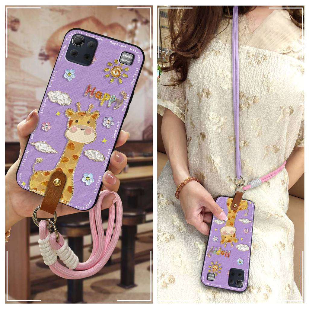 Ốp lưng TPU toàn bộ cho LG K92 5G/Q92, đeo ngang, bảo vệ chống va đập, vòng cổ thời trang