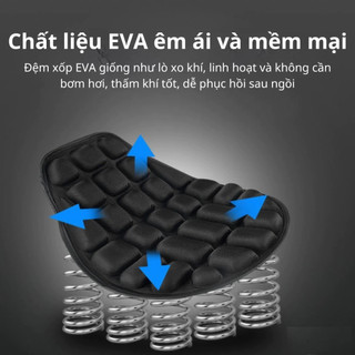 Đệm Lót Yên Xe Máy Đàn Hồi Thoáng Khí, Đệm Lót Yên Xe Chống Ê Mông Ngồi Cả Ngày Không Mỏi Phù Hợp Cho Shipper, Phượt Thủ