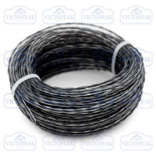 Dây cắt Nylon hai tông xoắn 2,4mm Dây cắt thay thế bền bỉ cho phụ kiện máy cắt cỏ
