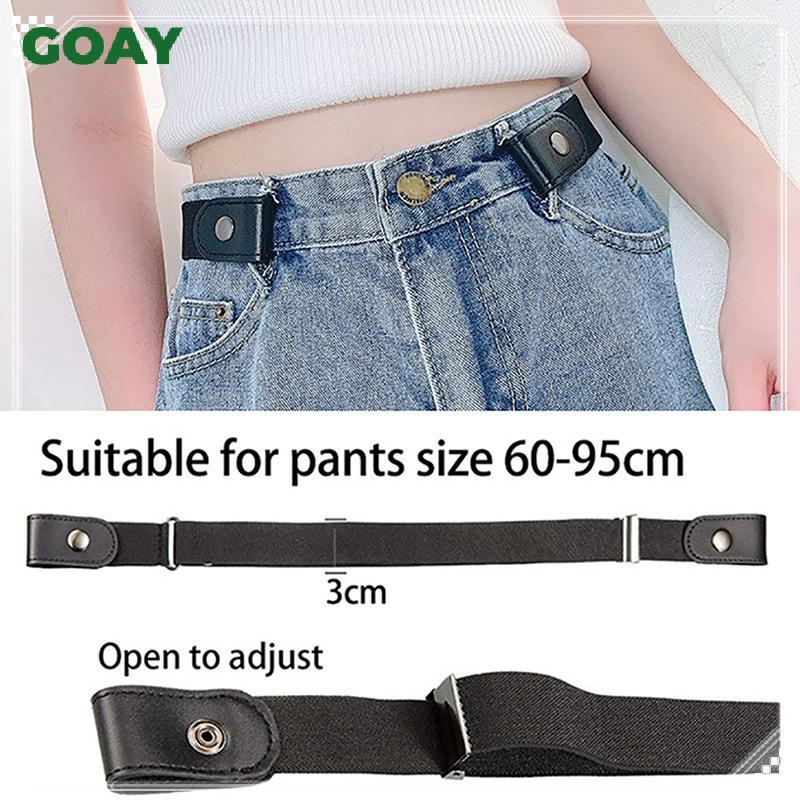 Thắt lưng GOAY không dây co giãn cho quần jeans, phù hợp nữ và nam
