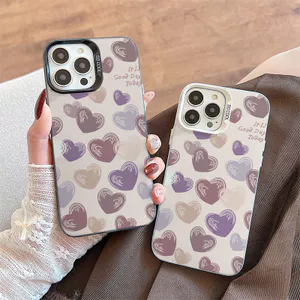 Ốp Lưng Cho Realme C65 C55 C53 C51 C25 C20 C15 C12 C11 5i Note 50 30A 20 A77S A33 A18 A17K A16K A16E A15S A5S A9 A3S Mạ Acrylic IMD Case Motif Tình Yêu Nhiều Màu Sắc CYIM195