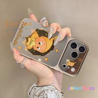 Ốp Lưng Cho IPhone 16 15 11 12 17 13 14 Pro Max 7 15 16 8 Plus XR XS MAX Vỏ gương trang điểm lấp lánh dễ thương