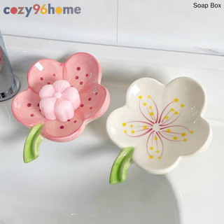 Sáng Tạo Hoa Đào Hộp Xà Phòng Gốm Bathroyom Thoát Xà Phòng Món Ăn Dễ Thương Để Đồ