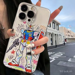Ốp điện thoại mềm trong suốt xu hướng di động Graffiti cá nhân Thích hợp cho iPhone 17promax / 15promax / 16 / 13 / 12pro Chống sốc 14 / 13promax / 16pro / 15plus / 17 / 12