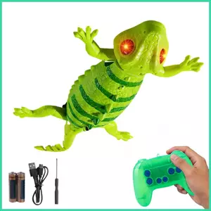 Đồ chơi tắc kè bò treo tường có thể sạc lại Bật sáng điện 2 chế độ Trò chơi vui nhộn RC Đồ chơi treo tường Robot tắc kè cho Prechoolers sonlekvn