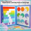 < Pluscloth > Bộ học tập phân số từ tính Xếp hình vòng tròn toán học giáo dục cho trẻ em Hỗ trợ giảng dạy tỷ lệ phần trăm Đồ chơi gốc cho lớp học tại nhà Sách phân số trẻ em