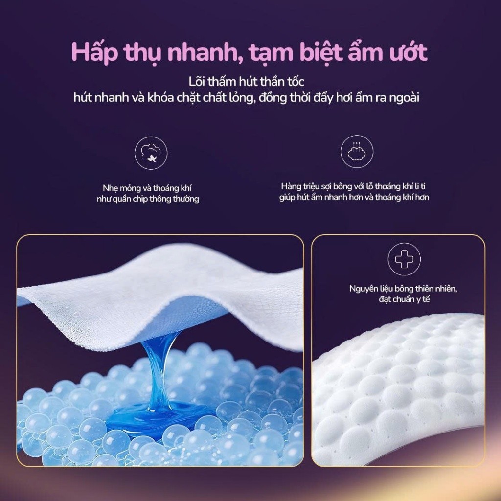 [1 BỊCH 8 MIẾNG] Băng Vệ Sinh Dạng Quần Bata Nhật Bản Thấm Hút Tốt, Chống Tràn 360 độ, Dùng Được Cả Ngày Và Đêm