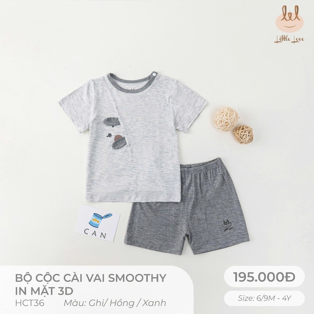 BỘ CỘC TAY VẢI SỢI TRE KHÁNG KHUẨN[ SIÊU MỀM, MÁT, MỊN CO DÃN VÀ THẤM HÚT TỐT] SZ CHO BÉ TỪ 6/9M - 4Y (HCT36)