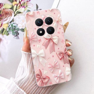 Dành Cho Xiaomi Redmi Note 15 Pro Plus 5G Note15 Pro + 5G Mới Thanh Lịch Họa Tiết Hoa Mèo Vỏ Điện Thoại TPU Silicon Mềm