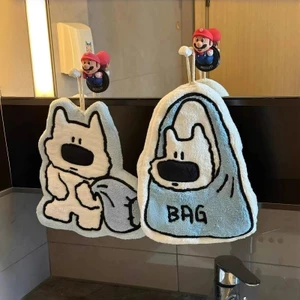 Puppy Khăn Tay Thấm Hút Khăn Rag Khăn Tay Treo Tường Phòng Tắm Nhà Bếp Vệ Sinh Nhanh Khô Dày San Hô Lông Cừu BBED