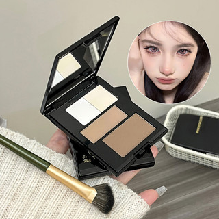 PINKYFOCUS Highlighting Palette Nose Shadow Blush Eyeshadow Natural Highlighting Shadow Bảng màu nổi bật đa chức năng