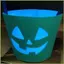 Trick or Treat Bucket Goody Light up Xô cho trẻ em Halloween Có thể gập lại Túi Tote lưu trữ nỉ cho đồ chơi Goodies gelhvn
