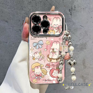 Dành Cho IPhone17 16 15 14 13 12 11 ProMaxXR XSMax 78Plus Phim hoạt hình dễ thương thỏ lớn cửa sổ điện thoại trường hợp
