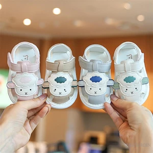 Xăng đan Mũi Đóng rít Dễ Thương Phong Cách Hoạt Hình Thiết Kế Động Vật Chống Trơn Trượt Giày Mùa Hè Bằng Thường Ngày