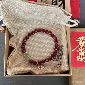 Vòng tay may mắn cinnabar màu benming - Quà tặng đẹp dành cho cả nam và nữ
