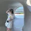 Váy lệch vai cổ rộng nhẹ nhàng, phù hợp mùa hè