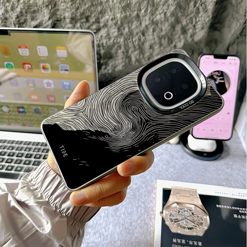 Dành cho IQOO 15 Ultra / 15R / 13 / 12 / Z11 Turbo / Z10 Turbo + “Wave Tide ” Vỏ điện thoại chống sốc in hình / IQOO Neo 11 / Neo 10 Z9 Turbo Z9 Z10X Neo 9 Pro Ốp lưng cứng IQOO