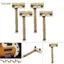 toyuvn Mingzhe Đàn Guitar Điện Bass Cầu Yên Ngựa Thay Thế Kim Loại Bóng Phụ Kiện Nhạc Cụ Cho Người Chơi Guitar (Đen)