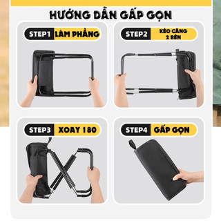 Ghế xếp du lịch dã ngoại nhẹ đẹp bền Gấp gọn, dễ mang theo،Trọng lượng nhẹ،Tích hợp khóa kéo