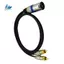 Cáp âm thanh XLR Male sang Dual Male Cáp Phono Loa siêu trầm âm thanh nổi HiFi cho màn hình phòng trộn 2m