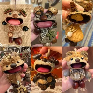 Stormy Tay Làm Thành Phẩm Handmade Hạt Vỏ Búp Bê Chuông Gió Dễ Thương Tự Nhiên Chữa Bệnh Tiếng Ồn Trắng Tay Túi Đồ Trang Trí 4.18