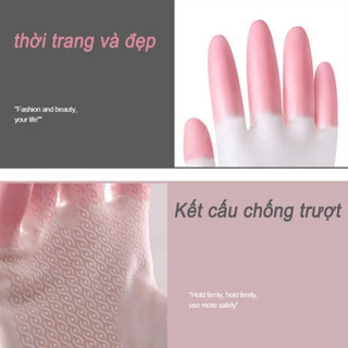Găng tay cao su rửa chén bát giặt đồ mẫu