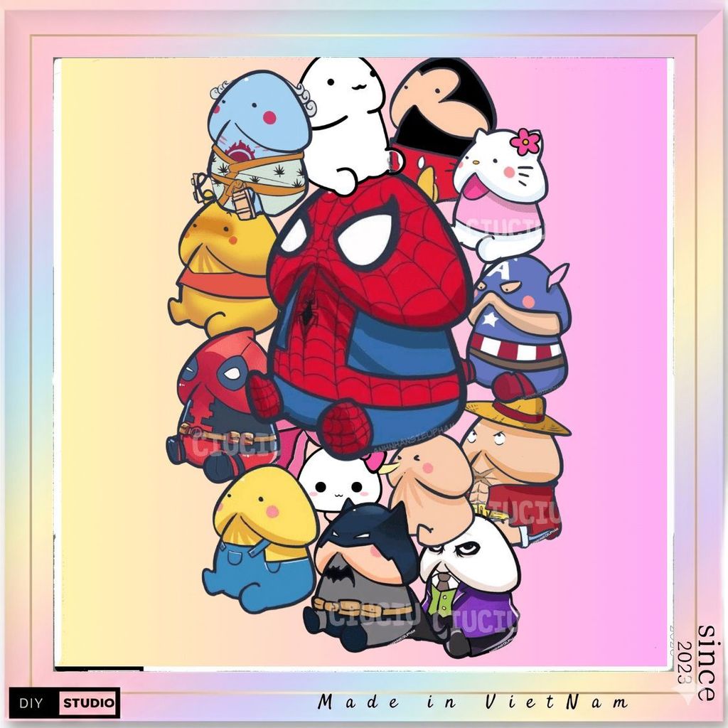 60 sticker con ciu phong cách siêu anh hùng MARVEL Độc lạ hiếm có trang trí rất đẹp