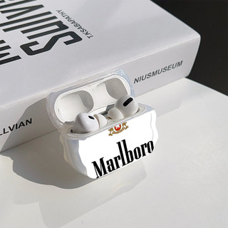 Vỏ Mềm Phong Cách Marlboro Cho AirPods 2 3 4 S PRO PRO2 PRO3 Vỏ TPU Mềm NYEJ