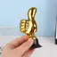 Giải thưởng danh hiệu chiến thắng Mini 1 mảnh Giải thưởng Thumbs Up Trophy Nhựa Vàng Trophies Khuyến khích trang trí máy tính để bàn tại nhà [mới]