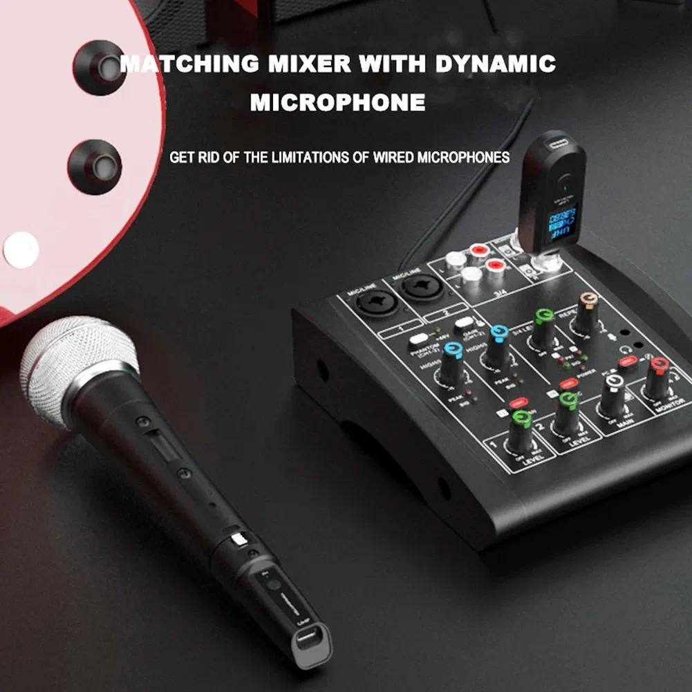[Sẵn sàng] Bộ chuyển đổi micrô không dây Bộ phát và thu XLR có dây sang hệ thống không dây để trộn âm thanh Mic động Đàn Guitar điện