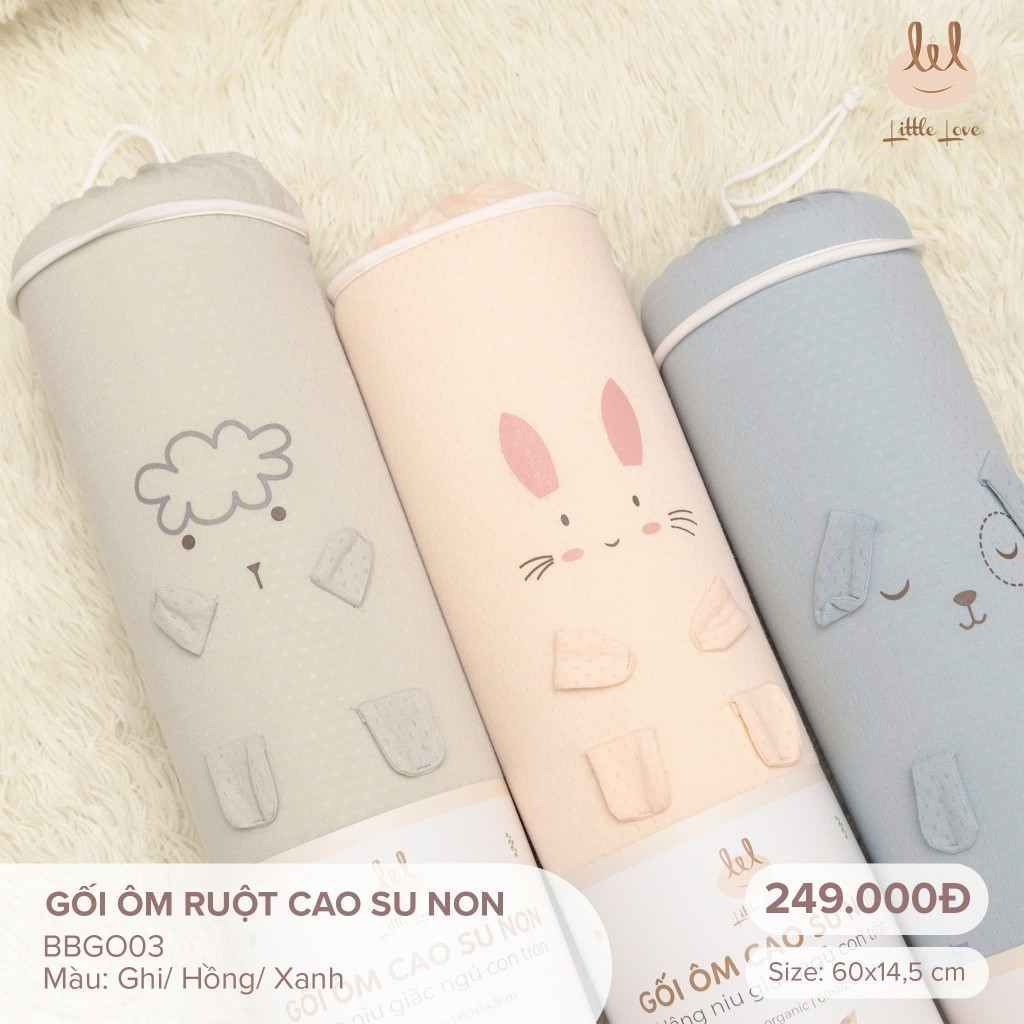GỐI ÔM RUỘT CAO SU NON
