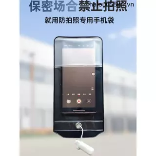 Cẩn thận với bí mật Mặt sau màu đen Phong cách đơn giản Túi điện thoại di động chống camera Không chặn camera Nhãn dán ống kính Khách truy cập Nhà máy Túi điện thoại di động chống camera Địa điểm nhà máy Vỏ điện thoại di động bí mật chuyên dụng