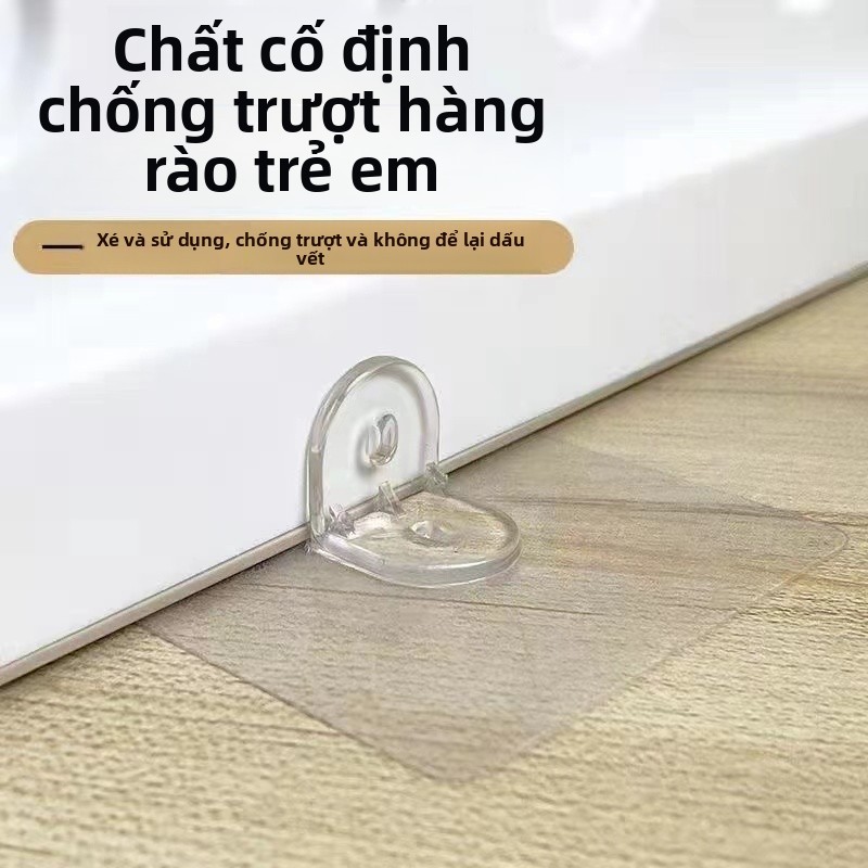 Hàng Rào Fixer Bé Trẻ Em Chơi Gấp Chống Trơn Trượt Thảm Hút Mạnh Đế Khóa Vách Ngăn Gia Cố Đa Năng VQOP