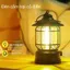 Đèn cắm trại cổ điển IPX4 chống nước - Ánh sáng ấm, 3 chế độ, hoàn hảo cho nội thất và ngoại thất.