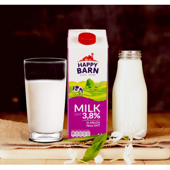 [Giá Sỉ] Sữa Tươi Nguyên Kem Happy Barn 3.8% 1L Thơm Béo Làm Nguyên Liệu Pha Chế