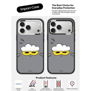 CASECASE X ZO & FRIENDS ZOA Face Sleepy Case Phiên bản vòng máy ảnh màu trắng Matte Black Hard Hút từ tính Impact Case cho Apple IPhone 13 14 15 16 17 Pro Max Air Plus có hộp