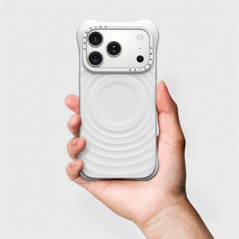 CaseTifg Ripple Vỏ Điện Thoại Silicon Lỏng Chất Lượng Cao Cho iPhone 17Air 17 13 14 15 16 Pro Max Plus Sạc Từ Tính Vỏ Chống Sốc Tích Hợp Mặt Sau Flannel