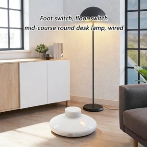 Yoo 6 Cái Công Tắc Chân Sàn Tròn Nội Tuyến Bàn Đạp Chân Công Tắc Đèn Có Bước Trên Nút Đặt Lại Chân Nút Công Tắc Trực Tuyến